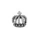 Zamak Charm Crown 17x19mm