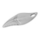 Colgante de Metal Zamak Diente de Tiburón 15x43mm