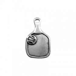 Colgante de Metal Zamak Raqueta de Playa 20x32mm