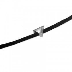 Μετ. Ζάμακ Χυτή Χάντρα Τρίγωνο Περαστό 8.5x6.5mm/5mm Ø1.9mm