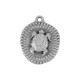 Colgante de Metal Zamak Redondo Iregular Tartaruga 21mm