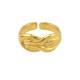 Anillo de Metal Peltre Ajustable con Nudo 22x10mm