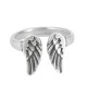 Bague en Étain avec Ailes D'Ange 18 x 14 mm