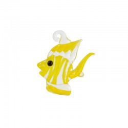 Pendentif en Verre en Forme de Poisson 24 x 18 mm