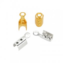 Brass Folded Crimp End Cap Ø1.5mm