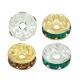 Metal Spacer Rondelle with Strass 7mm Ø1mm