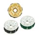 Metal Spacer Rondelle with Strass 9mm Ø2mm