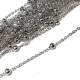 Cadena de Acero 1,3x2mm con Bolas 3,5mm
