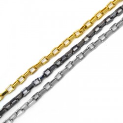 Catena a Maglie Quadrate in Acciaio 3X4.7 mm