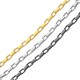 Chaîne Maille Forçat en Acier 4 x 6.7 mm