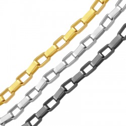 Catena a Maglie Quadrate in Acciaio 5X8.4 mm