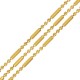  Cadena de Latón Fina 1,5mm con Bolas y Tubos