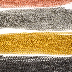 Brass Curb Chain 2.8x4mm