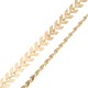 Brass Chain Fishbone Arrow 6mm