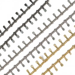 Brass Chain 1.5x2mm with Hanging Parts