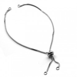 Brass Semifinished Bracelet Chain 1.5x2mm