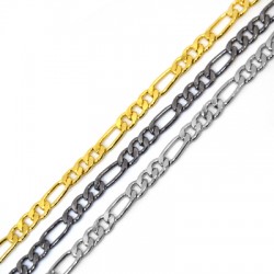 Μεταλλική Μπρούτζινη Αλυσίδα 5x12mm & 5x7mm
