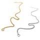 Chaîne pour Boucles D'Oreilles en Laiton avec Boucle 100 mm