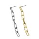 Brass Earring with Chain 5x54mm