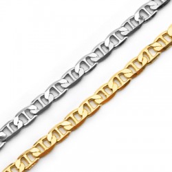 Chaîne Marin en Laiton 6 x 10 mm