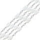 Chaîne en Laiton avec Perles Acryliques 3 x 5 mm
