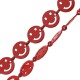 Brass Chain Round Smiley Face 8mm