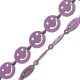 Brass Chain Round Smiley Face 8mm