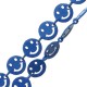 Brass Chain Round Smiley Face 8mm