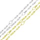 Brass Bar Twisted Chain 14mm/2mm