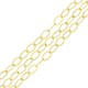 Chaîne Câble en Laiton Ovale 4.8 x 7.8 Mm/0.5 mm