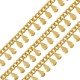 Brass Cable Chain with Drops 3.2x4.8mm/0.5mm
