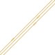 Cadena de Bolas de Latón con Corte de Diamante y Paladio 1 mm