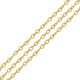 Brass Cable Chain with Palladium ~2.8x4mm/0.7mm