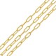Cadena de Cable de Latón con Paladio ~3,3 x 7,5 Mm/0,5 mm