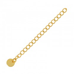 Μπρούτζινη Αλυσίδα Επέκτασης & Παλλάδιο 5cm 3x4mm 6mm/0.7mm