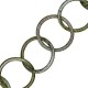 Catena in Alluminio a Cerchi Rotondi (Spessore 3.1mm x 31pz)