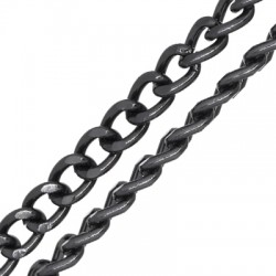 Aluminium Curb Chain Oval Rings 11x15mm/3mm