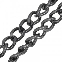 Aluminium Curb Chain Oval Rings 15x19mm/4mm
