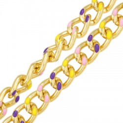 Aluminium Curb Enameled Chain 11x14mm/2mm