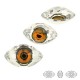Colgante Cristal Swarovski 4475 Ovalado 18x10,5mm con Ojo de Suerte
