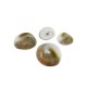 Perle Ronde en Coquillage. Entretoise ~15 mm Ø~1.2 mm (~90 Pièces)