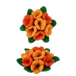Fleur en pâte Polymère à dos plat 20 mm