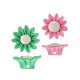 Polymer Clay Bead Flower Daisy 20mm