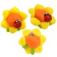 Adorno de Arcilla Polimérica Flor Margarita Mariquita 20 mm