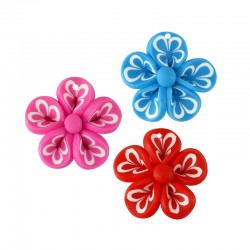 Pendentif en pâte Polymère Fleur Marguerite 27 mm