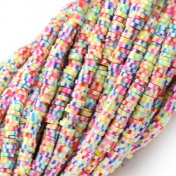 Entretoise en pâte Polymère Heishi ~4 mm (~324 Pièces/Paquet)