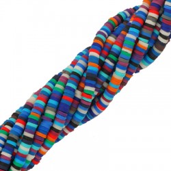 Entretoise en pâte Polymère Heishi ~4 mm (~324 Pièces/Paquet)