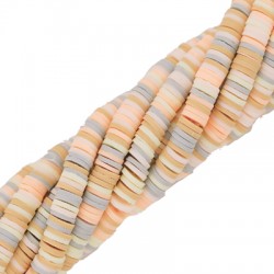 Entretoise Heishi en pâte Polymère ~6 mm (~293 Pièces/Paquet)