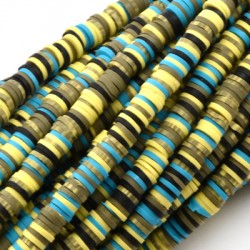 Entretoise Heishi en pâte Polymère ~6 mm (~293 Pièces/Paquet)