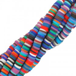 Entretoise Heishi en pâte Polymère ~6 mm (~293 Pièces/Paquet)